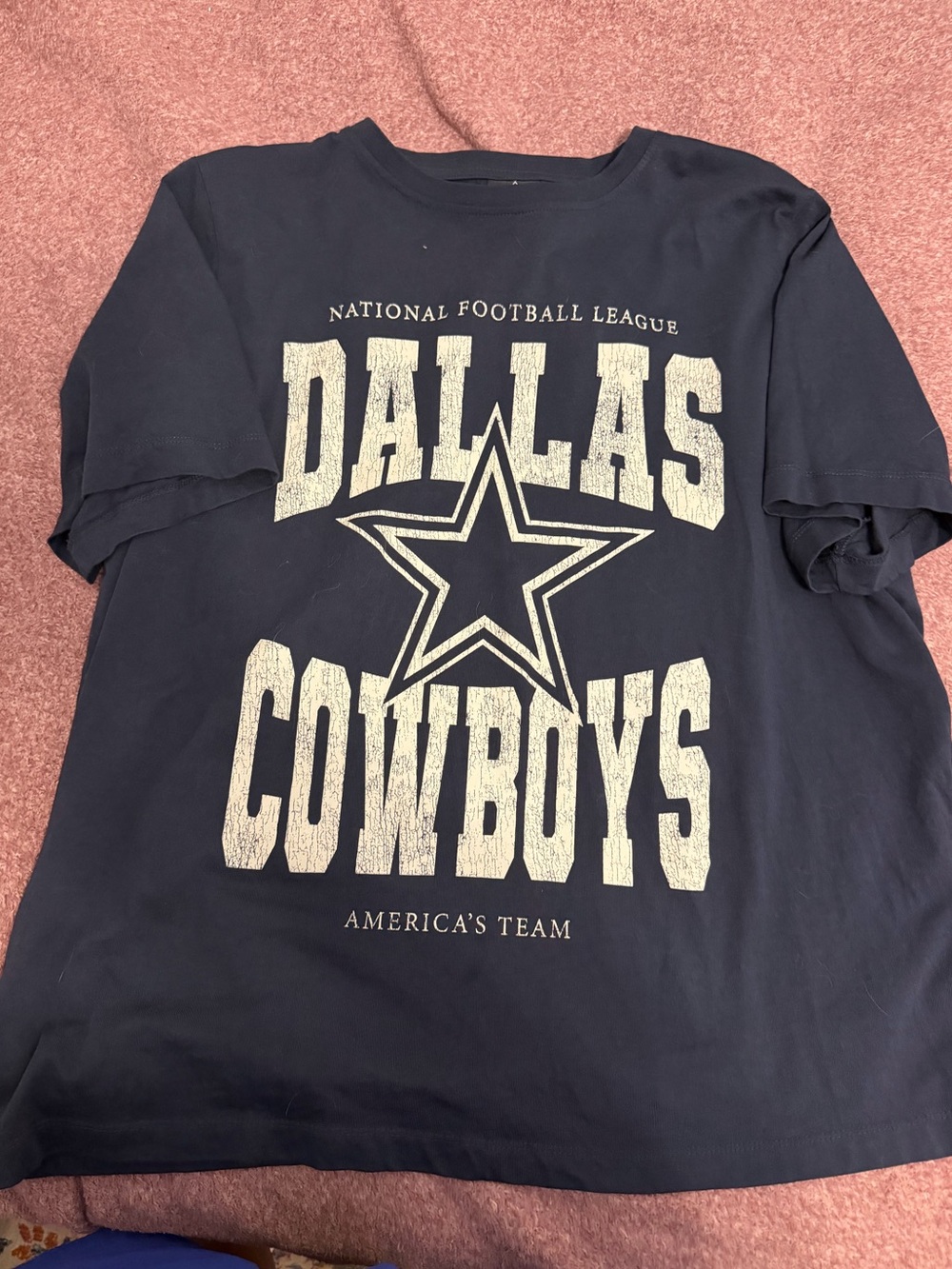 Primark Navy Dallas Cowboys Graphic Tee